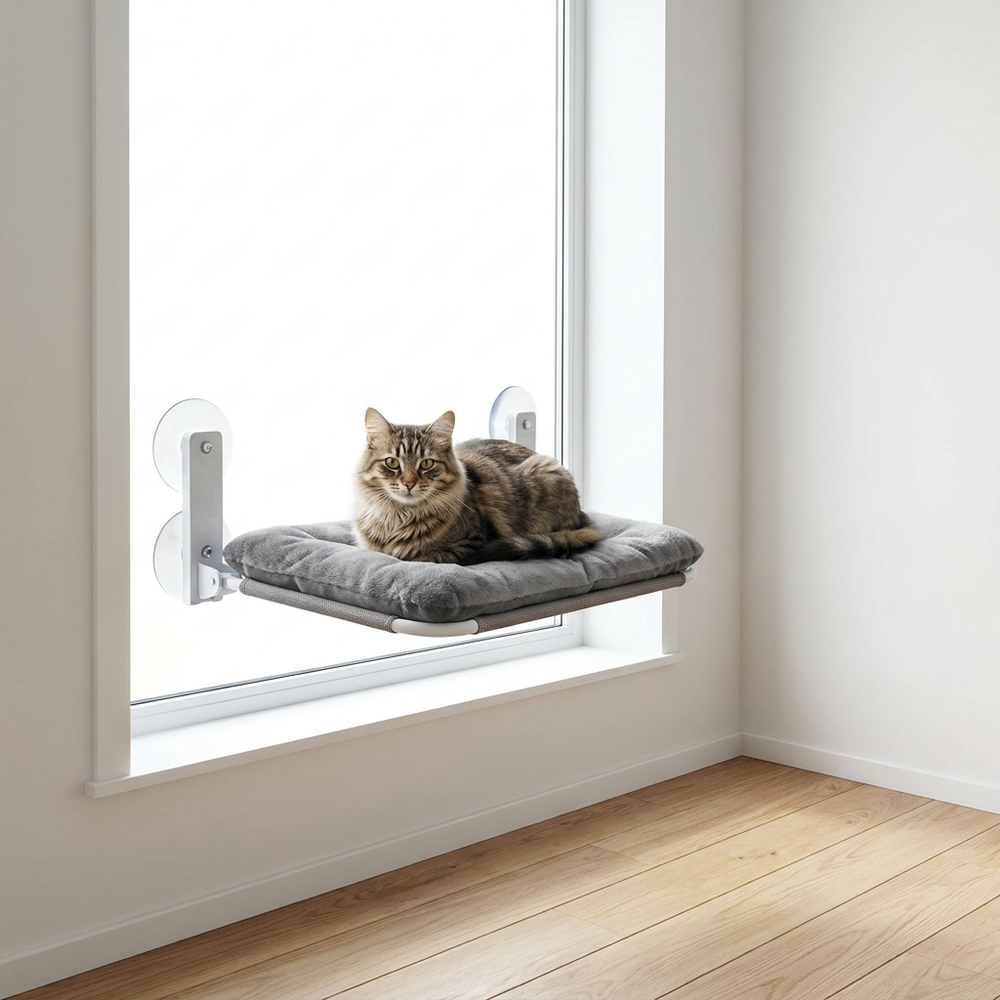 WindowCat котешко легло за прозорец — продуктова снимка